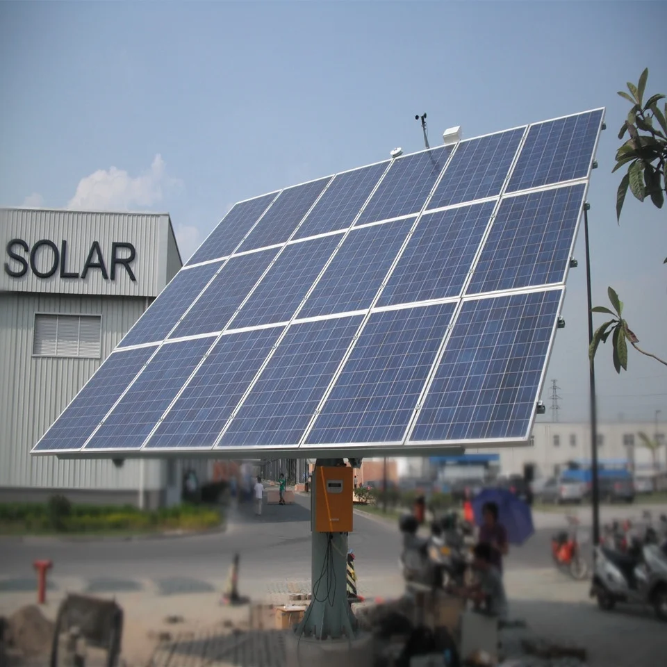 5kw automatic two axis sun tracker solar rotating system solar tracking actuator structure solartracker