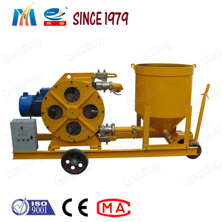 Pump Light Weight Concrete or Cement Diesel Peristaltic Pump with Storage Barrel