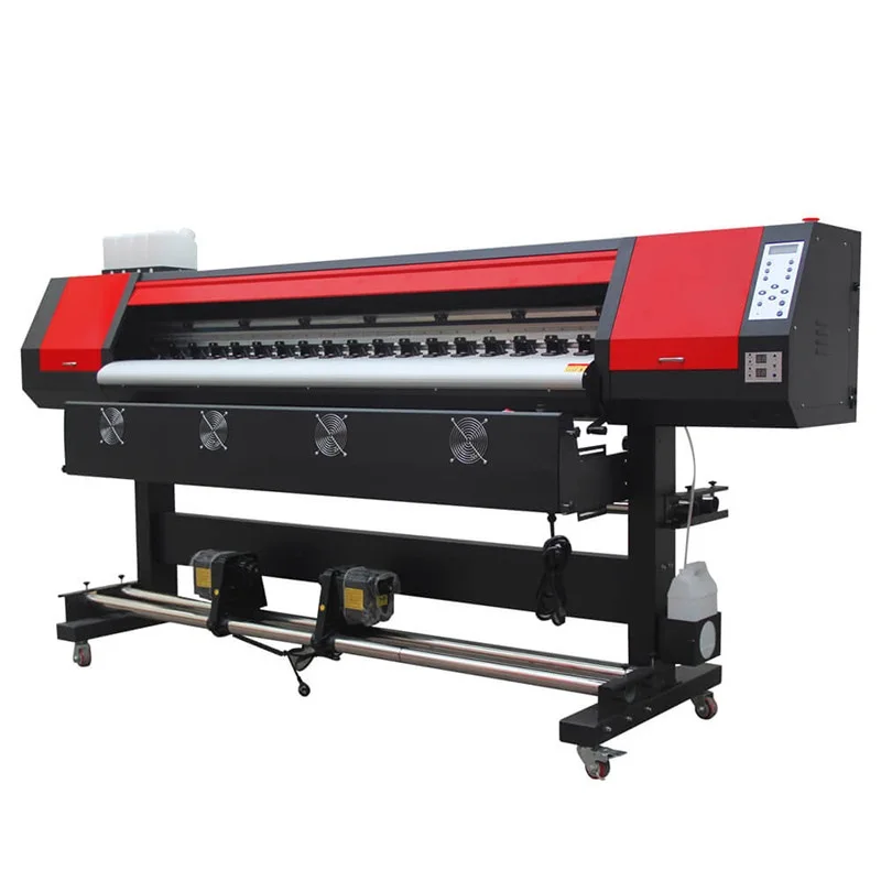 Latest 1.8M Color Photo Printing Machine Digital Inkjet Solvent Plotter