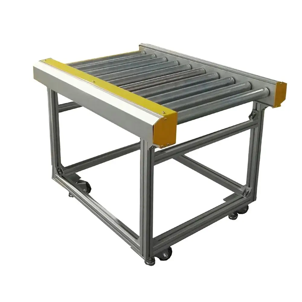 V-ribbed belt drive drum motor roller conveyor line