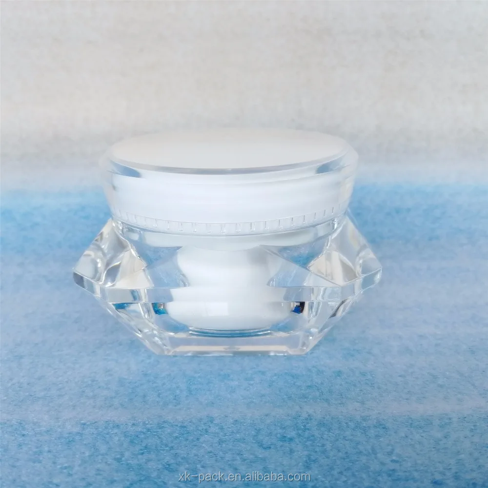 Luxury diamond cream jar 5g 15g 30g 50g crystal cosmetic container