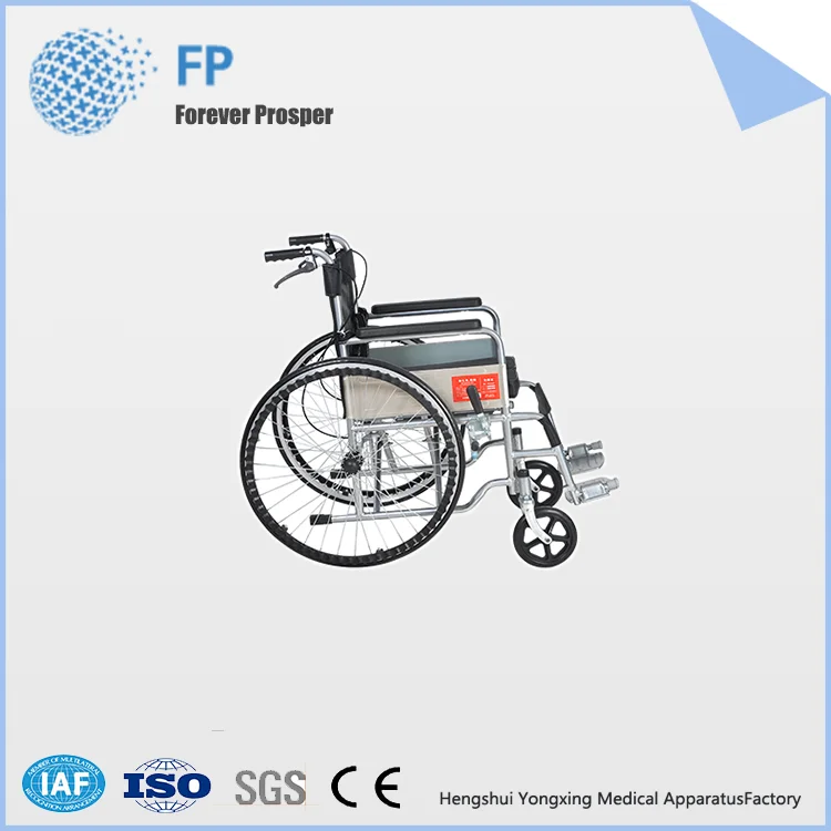 
YongXing F02 Portable Latest Designs Manual Hospital Electroplate Wheelchair Wheel 