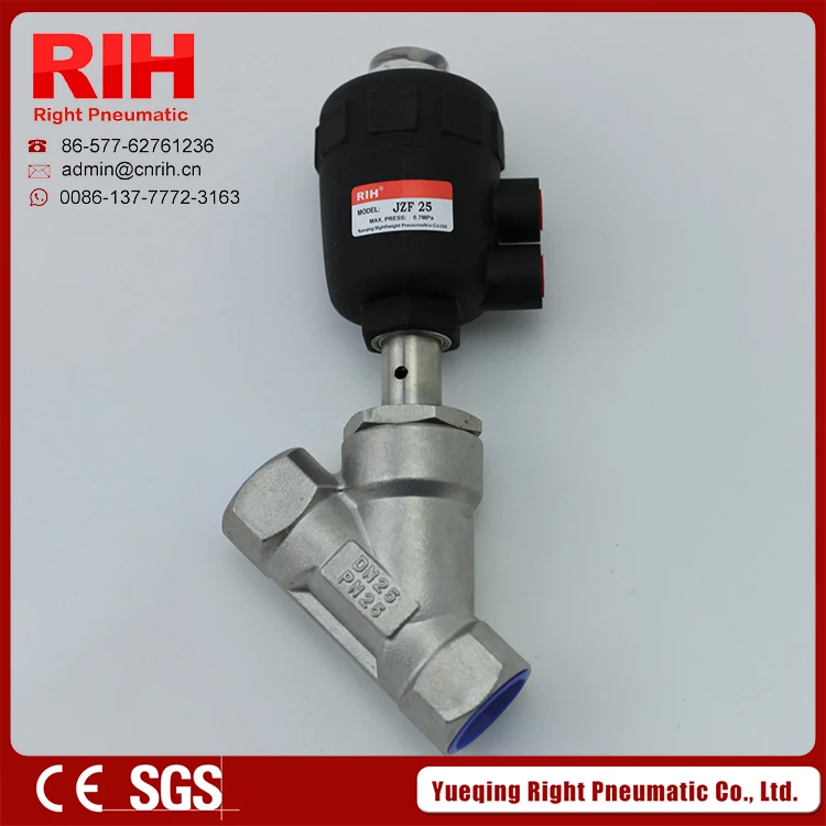 Угол седла клапана из нержавеющей стали угол седла клапанов 1 1/2 'пневматический регулирующий клапан