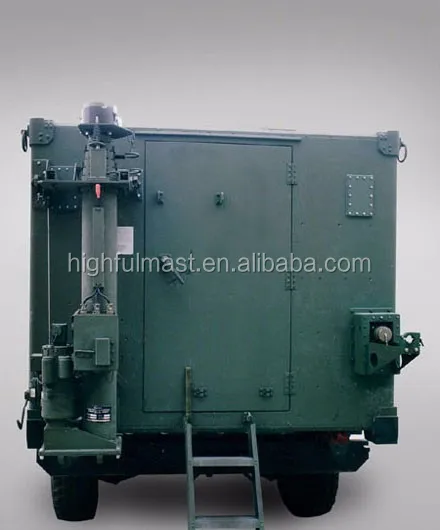 
Military Vehicle mounted pneumatic telescopic mast tower and pole 