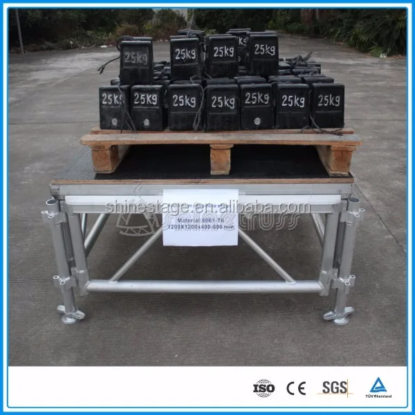 TUV сертификат 1.2 м x 1.2 м алюминиевый открытый концерт этапе продажи/мобильная сцена для продажи/событие стадии для продажи