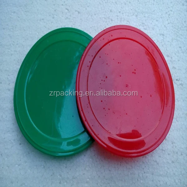 Custom Sizes Different Color PE Plastic Material Paper Tin Can Lids