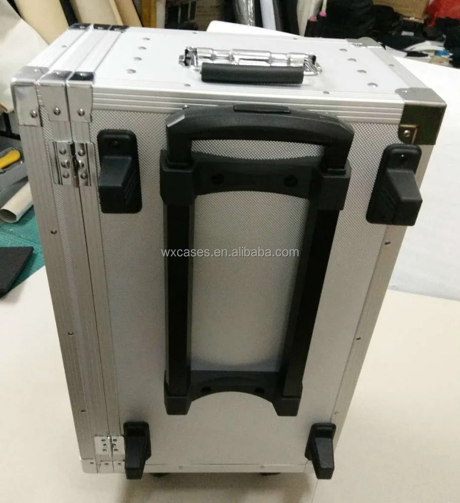 professional rolling makeup case with drawer,trolley jewelry box,cosmetic case with 5 drawers inside