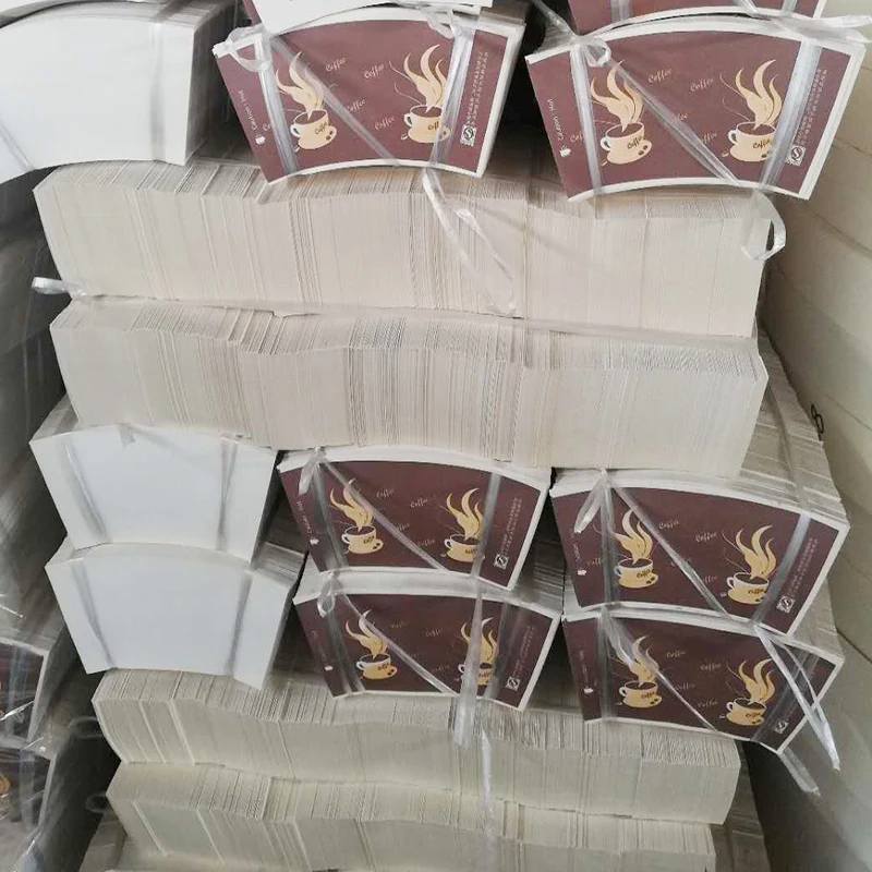 
Custom Printed Disposable Paper Cups Sleeve/ Fan For Hot Coffee For 6oz/7oz/8oz/9oz/12oz 