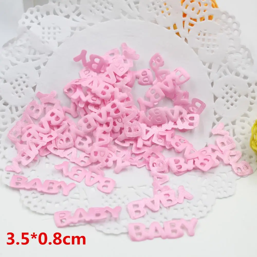 100pcs Pink blue Petals Sponge feet shaped Hand Throw Flowers  Fabric foot Party Baby Shower Table Wedding Confetti Decoration