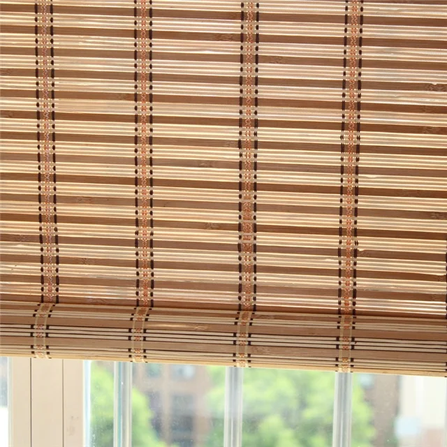 
Factory Price Customize Bamboo Roman Curtain Partition Window Shade Rolling Lifting Bamboo Outdoor Shade Screen Shutter Door 