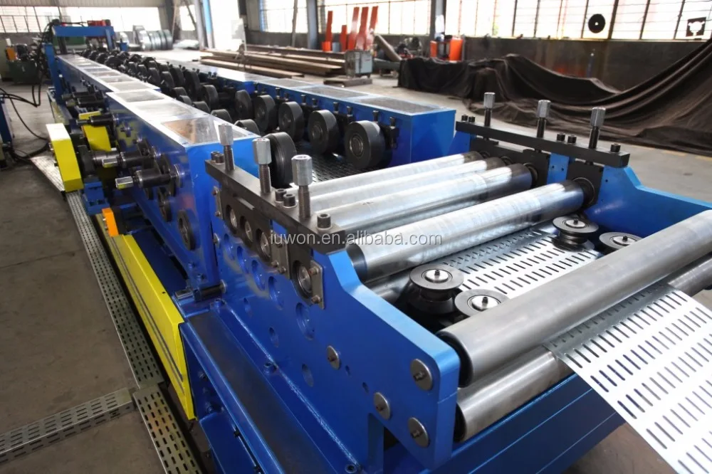 Hot Rolled Steel U C Profile Metal Sheet Cable Tray Roll Forming Production Line