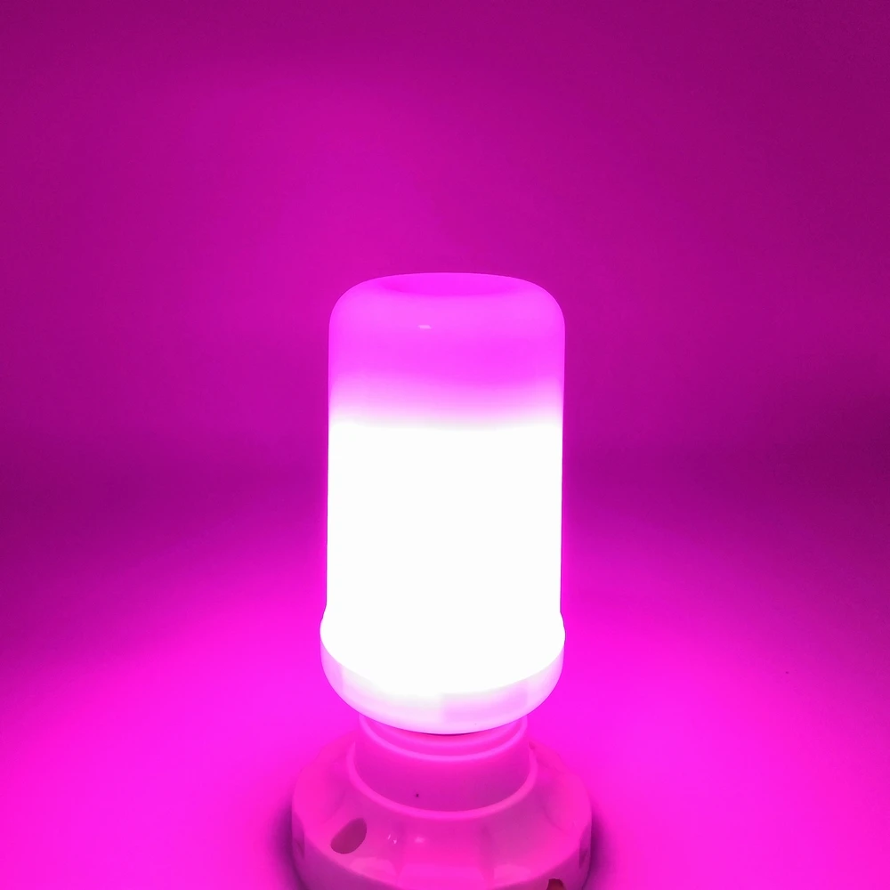 
2021new arrival WISH hot selling 4 modes colorful flame effect led bulb, 4-7W with aluminum hetsink and gravity sensor 