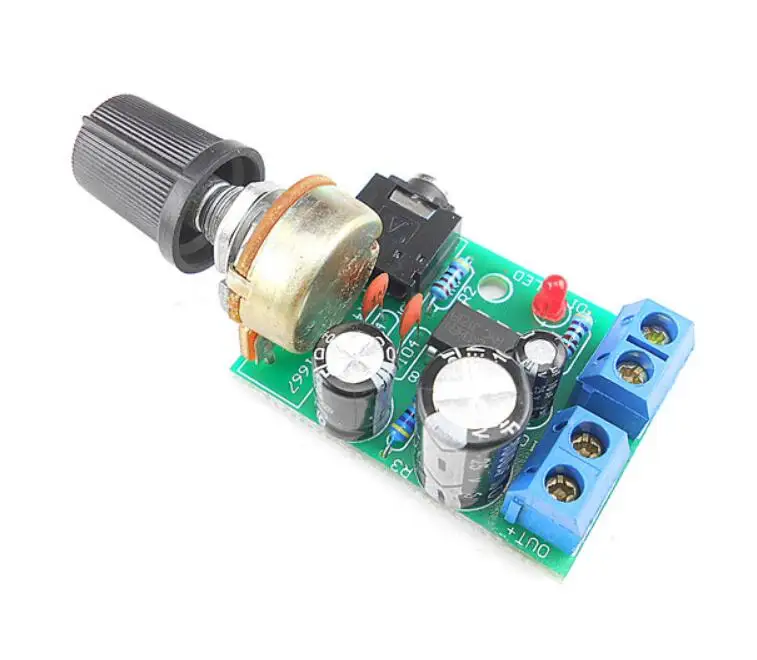 Taidacent Simple Low Voltage Battery Operation Lm386 Car Headphone Stereo Audio Mono Power Amplifier Amp Circuit Module