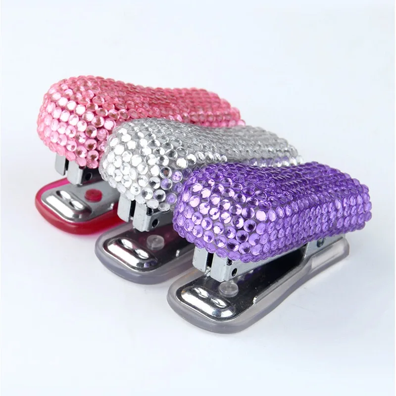 Mini size stapler acrylic drill ab adhesive manual sticking drill stapler