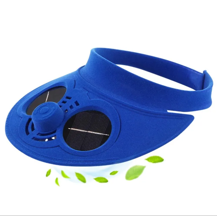 New factory hot sale new fashion solar fun sun visor cap  sunvisor solar cap