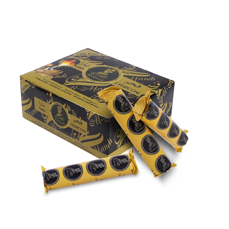 HongQiang Быстрый горение круглый shisha Уголь Для кальян