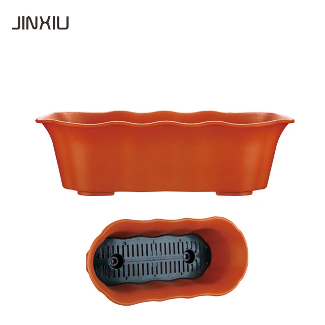 wholesale rectangle terrabbox planter green clay plants plastic orchid garden bonsai nursery balcony pot flower pots & planters