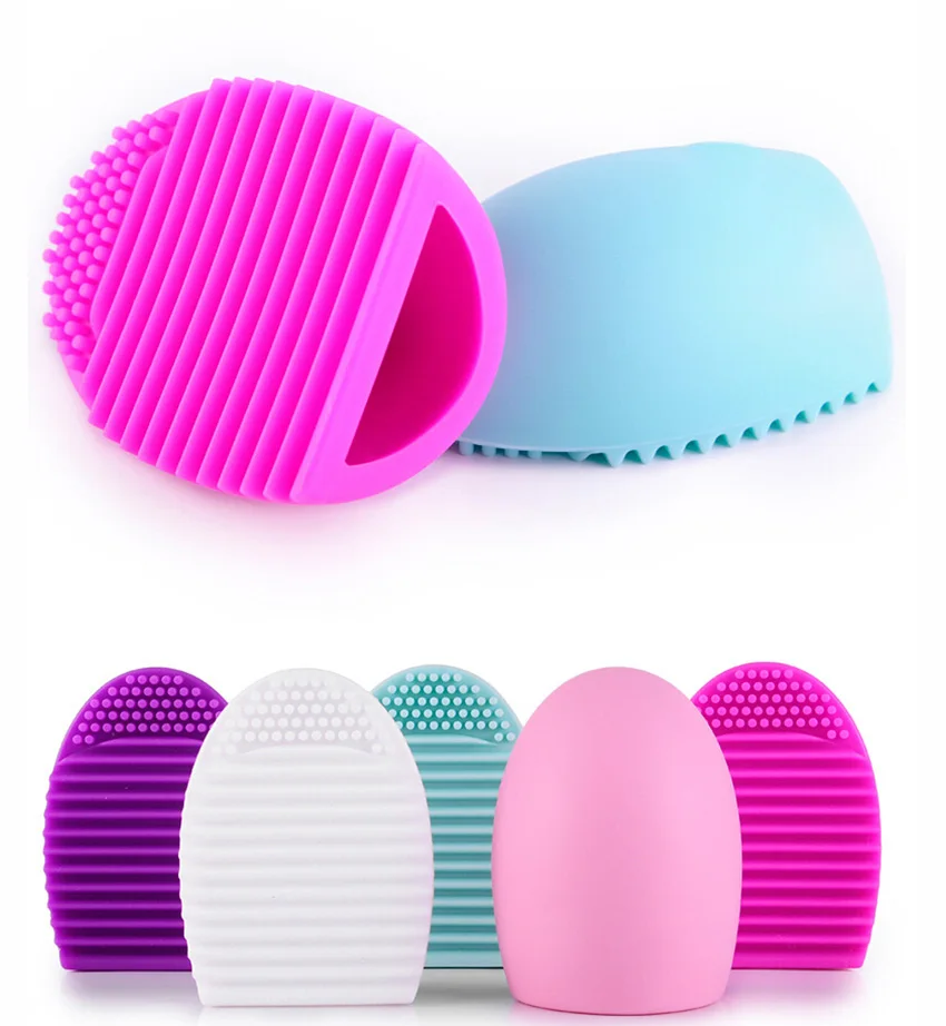 BUEYA Silicone Cleaning Eggs Brush Egg Cosmetic Brush Cleanser Make up Brush Cleaner