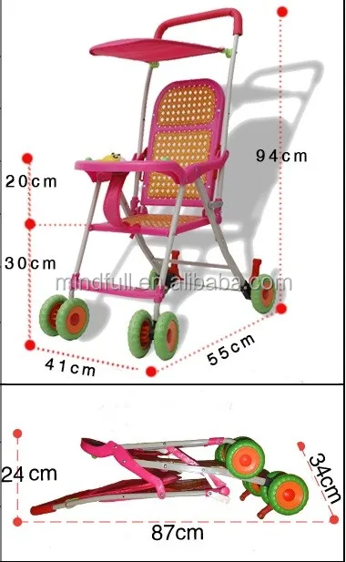 The newest and healthy rattan baby strollers in summer Imitation travel best choose baby stroller manufacture rock bottom price