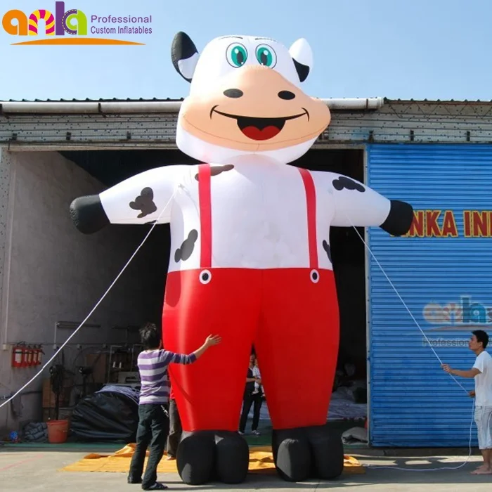 Giant inflatable cow cartoon,inflatable milk cow for advertising