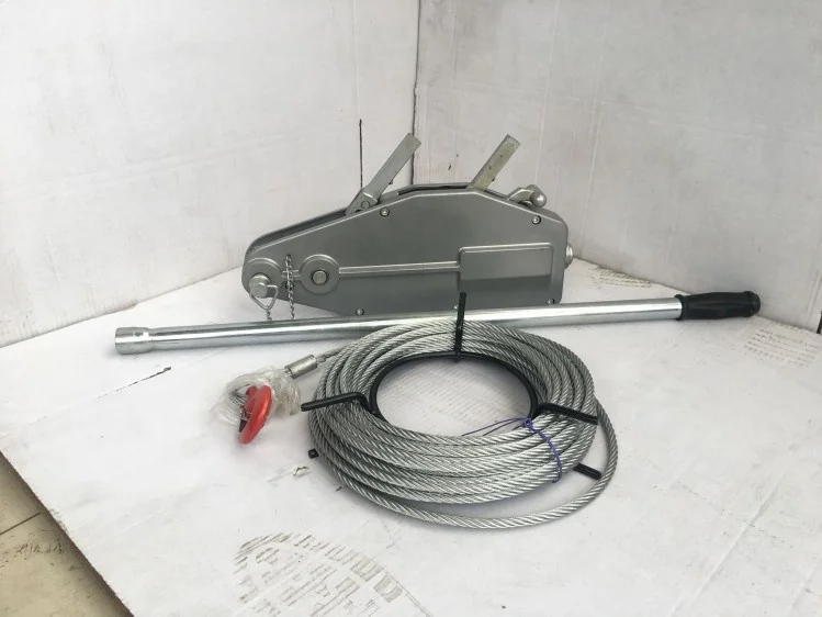1 year Warranty Aluminium alloy Manual wire rope pulling hoist