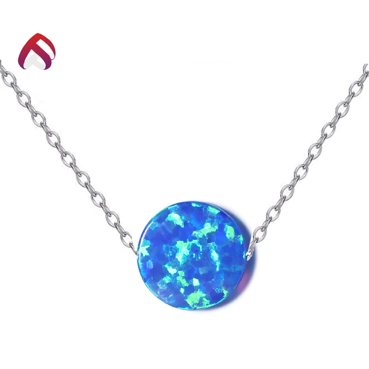 Blue loose gems synthetic opal cabochon stone for sale