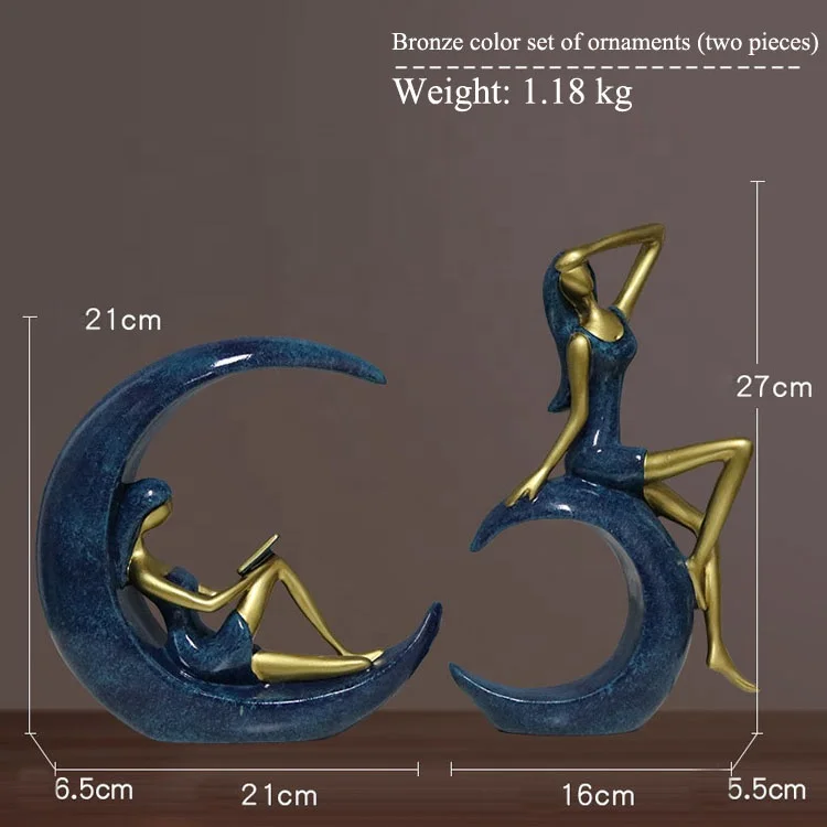 Ballet Dancer Sculptures Girl Resin Figurine Statues Gift Resin Home Decoration Desk Ornament