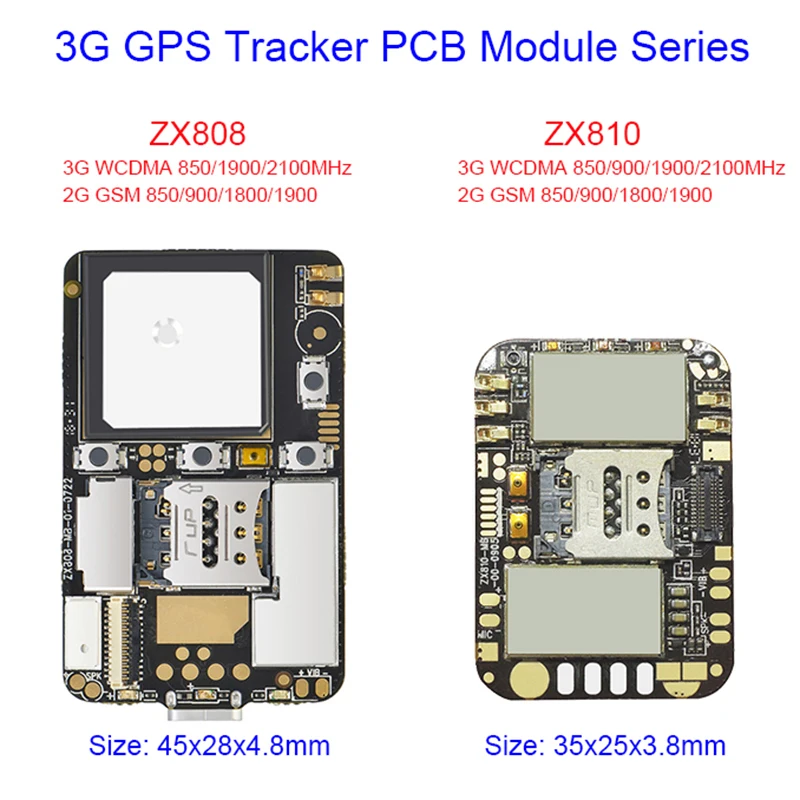 Наименьшее устройство отслеживания 3G GPS ZX810 с программируемой ОС Android, приложение для ввода/вывода UART с портом GPIO + система отслеживания веб-страниц