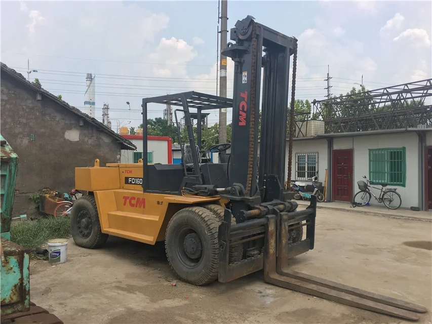 
Used 16 Ton Tcm Forklift fd160 in Stock Material Handling Machine Diesel Forklift fd200 fd100 fd80 fd50 fd30 