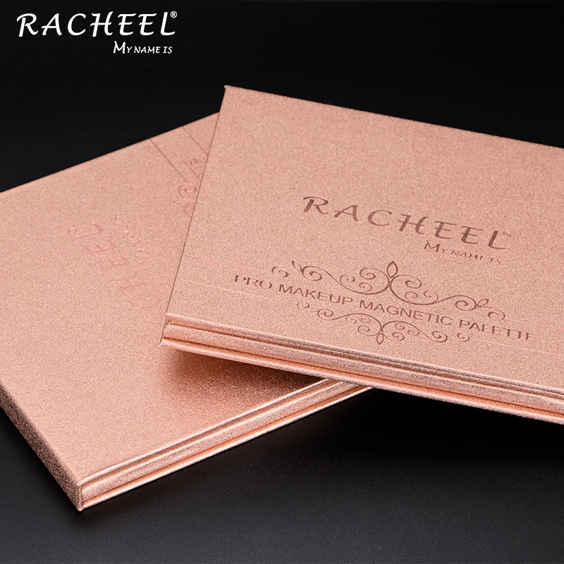 RACHEEL Makeup Magnetic Eyeshadow Empty Palette Rose Gold Eye Shadow Accept Small Orders Accept OEM Paper Boxes,carton