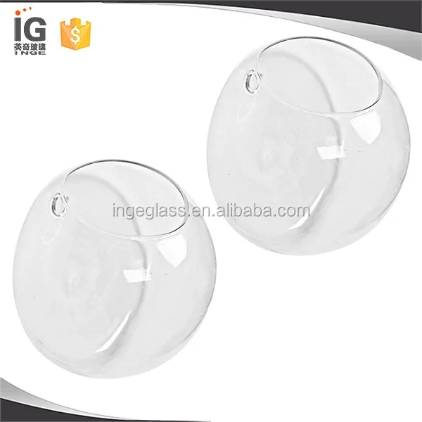 Glass Hanging Plant Terrarium Flower Vase Fish Pot Wall Ball Container