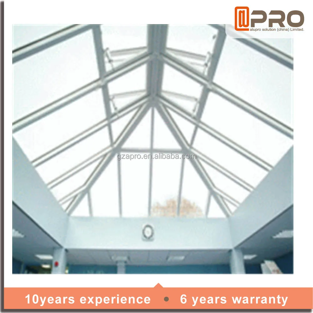 New Modern rain proof polycarbonate skylight roofing roof skylight Tempered glass Bi Folding Sliding Swning Window Skylight