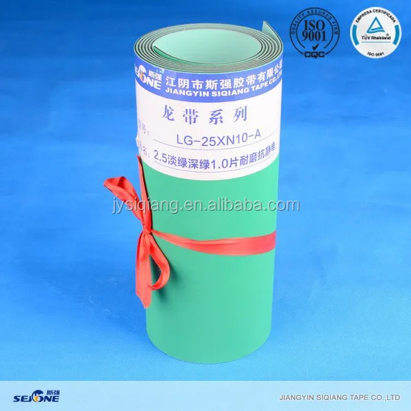 High speed rubber power transmission belt for double twisters