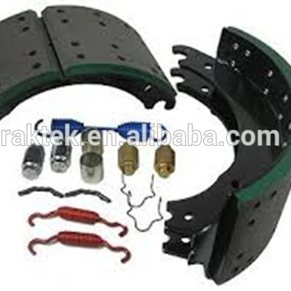 chinese truck parts semi-met and metal auto brake shoe lining material