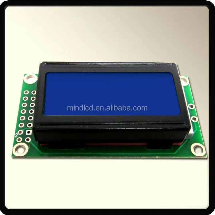 8x2 Character stn negative rohs display module 58mm* 32mm*13.5mm character lcd module