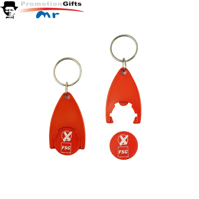 Wholesales Plastic Key Chains Custom Design Logo Market Shopping Trolley Key Ring Coin Token For Promotional Gifts  Keychains