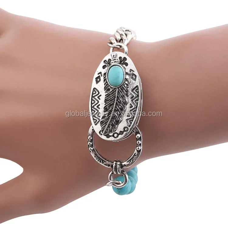 
Iran turquoise gemstone bangle 