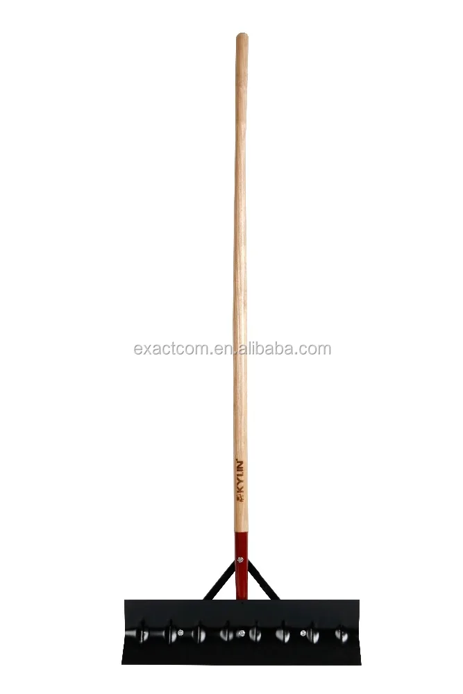 LONG HANDLE SNOW PUSHER BARN SCRAPER SHOVEL