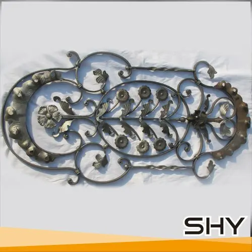 Decorative iron metal ornament wrought iron grape leaf