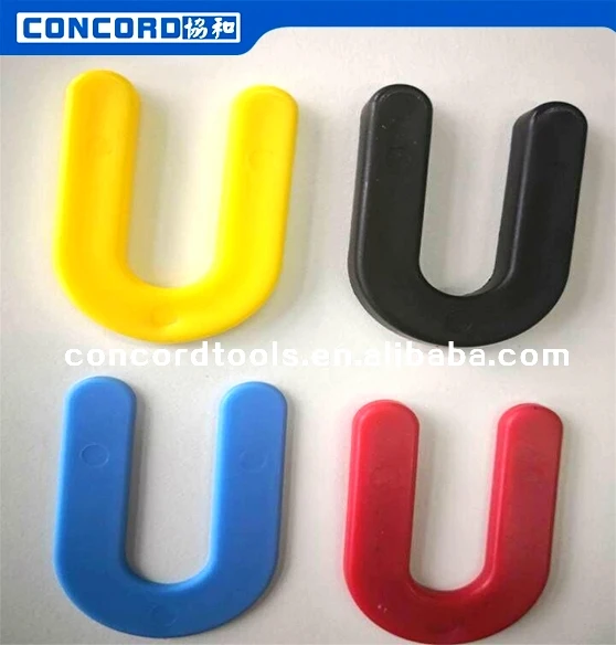 Various Sizes and Colors Plastic Horseshoe Tile shims, U shape shims, spacers