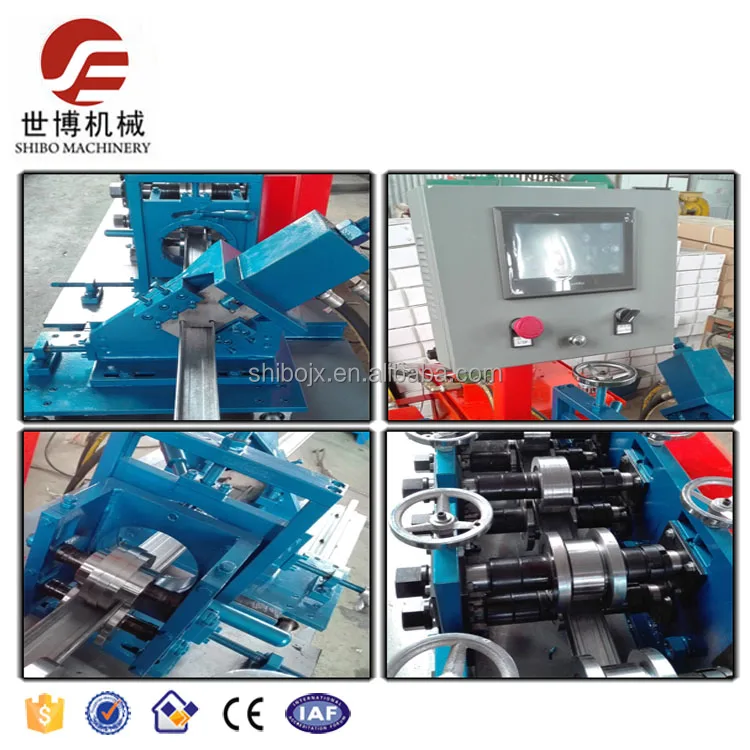 Omega Profile Roll Forming Machine C U Purlin Channel Truss Furring Cold Forming Machine