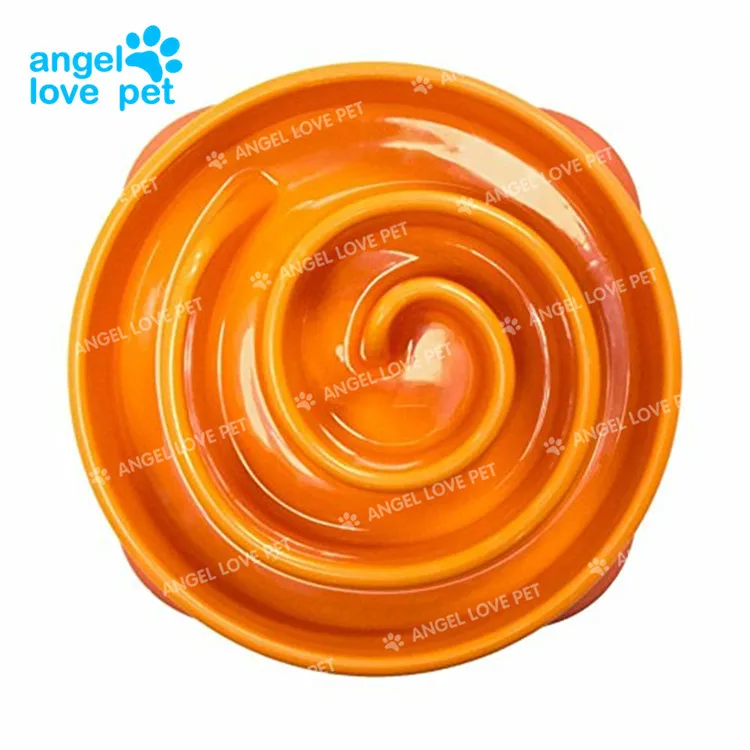 Hot Selling New Invention Colorful Diet Healthy Eating Slow Feed Plastic Pet Dog Food Water Bowl