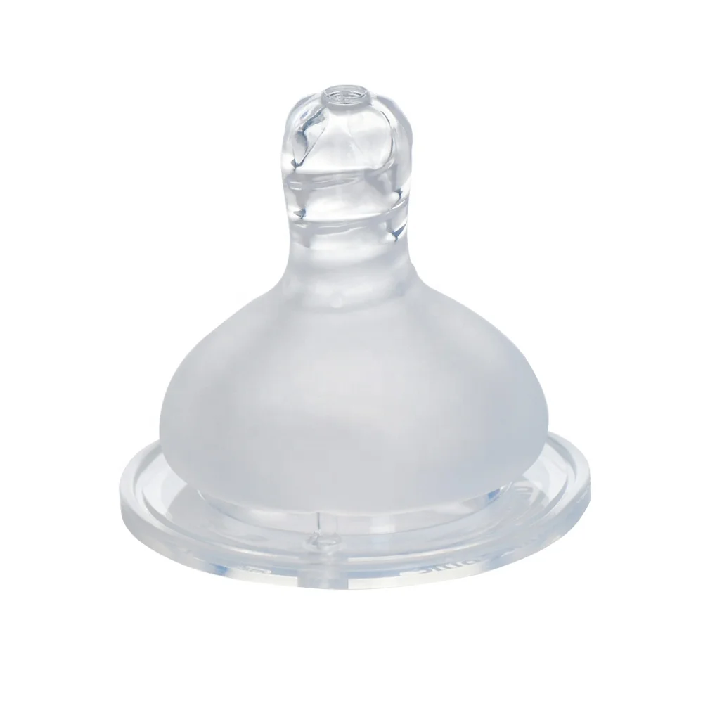 High Quality Transparent Safety Silicone Feeding Baby Nipple