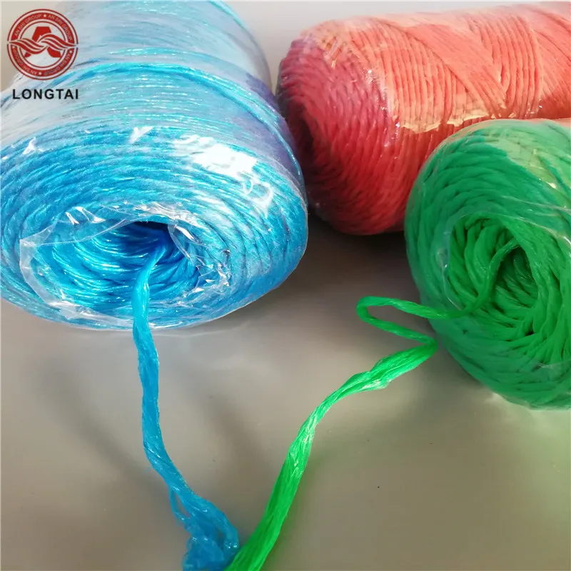 Virgin PP Split Film Rope Hay Baler Blue Twine ply-propylene yarn For Garden And Farm Use
