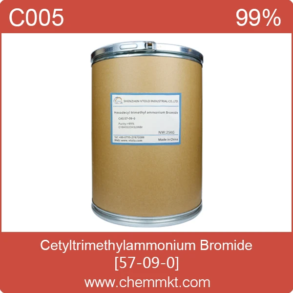 Химикаты, гексадецилтриметиламмонийбромид, CAS NO.57-09-0