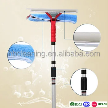 telescopic window cleaner, flexible car silicone drying blades, window squeegee
