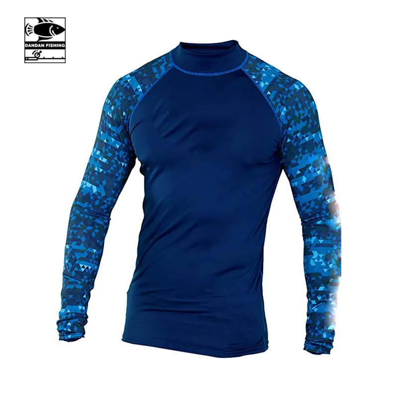 Мужская рубашка для рыбалки UPF50 +, быстросохнущая, Влагоотводящая, с защитой от затяжек