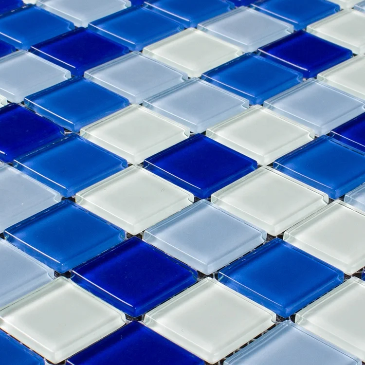 Foshan New Design 25x25 Building Materials Glass Mosaic Tile