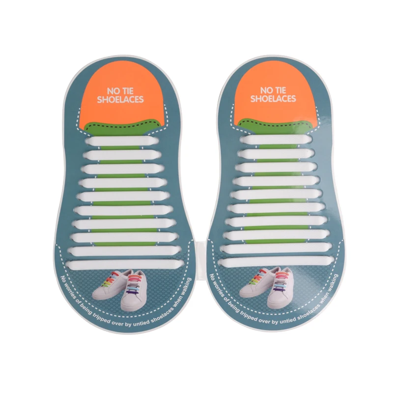 BPA Free Silicone Material and Lazy Shoe Laces Feature Rubber Shoelaces