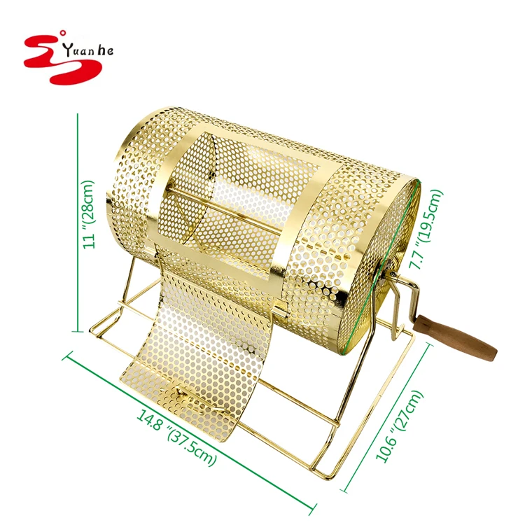 Small Professional Brass Plated Raffle Ticket Drum